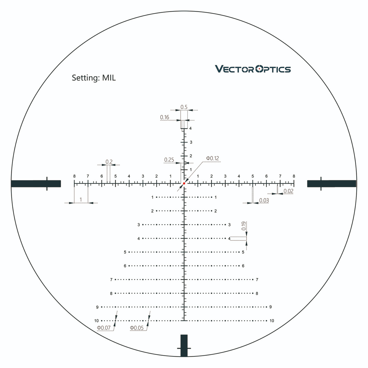 VECTOR OPTICS CONTINENTAL 5-30X56 34MM TACTICAL FFP - SCFF-30