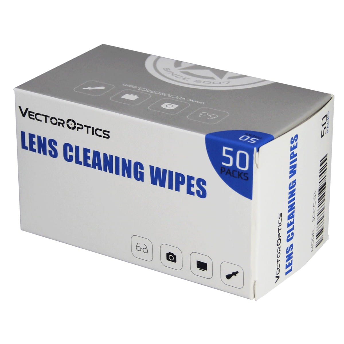Pre-Moistened Optics Lens Alcohol-Free Cleaning Wipes
