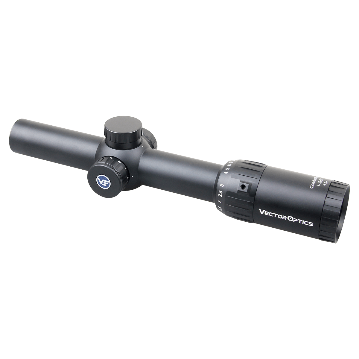 Constantine 1-10x24 Riflescope Fiber Dot Reticle 
