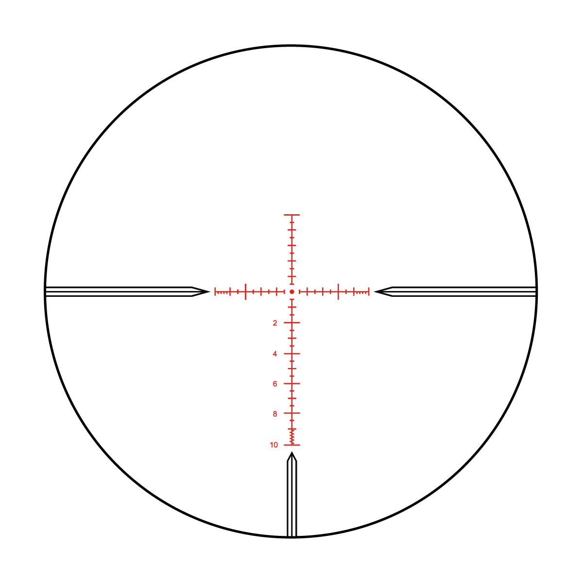 SCOL-46 Taurus 6-24x50 Reticle Diagram