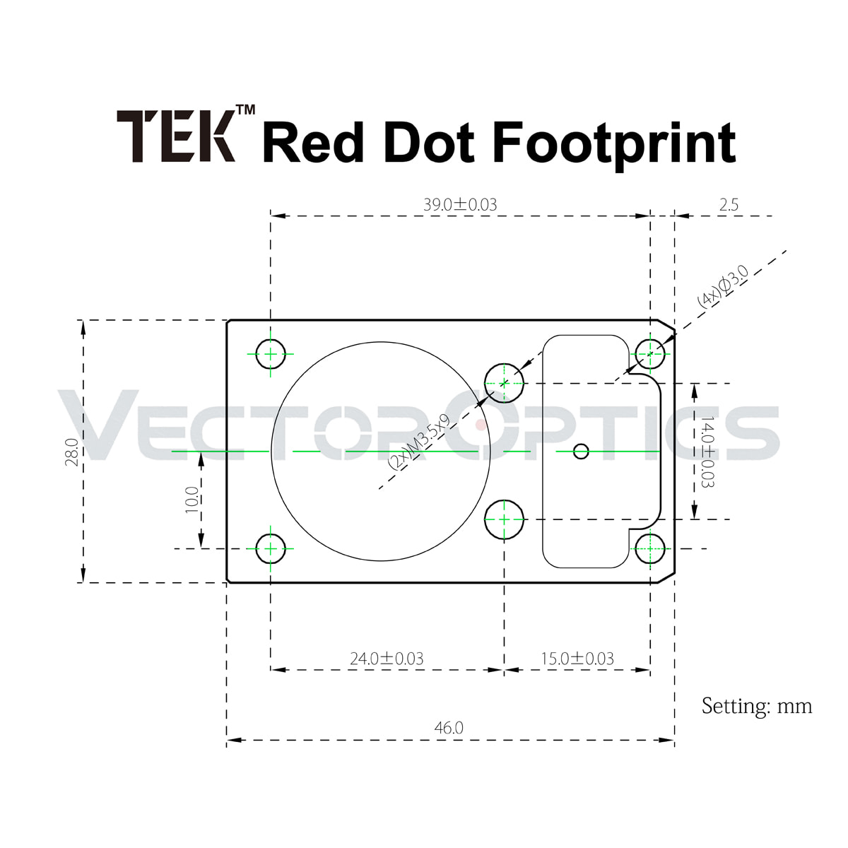VO TEK Footprint Acom Diagram