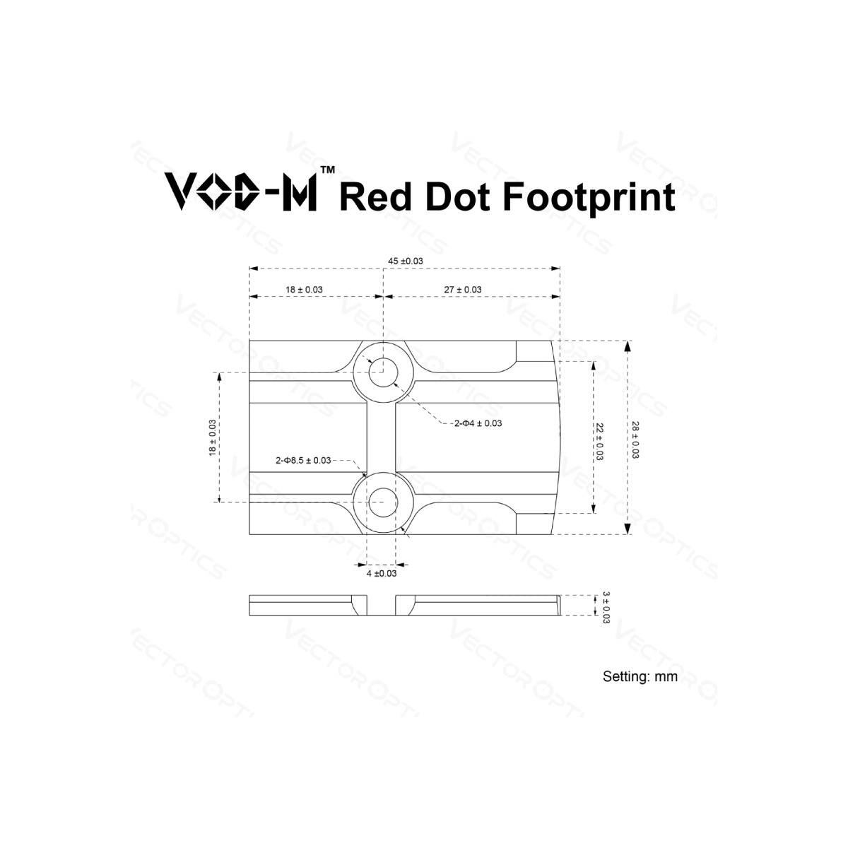 SCFRM-13 Enclosed Red Dot Sight MOJ to VOD Adapter Webp