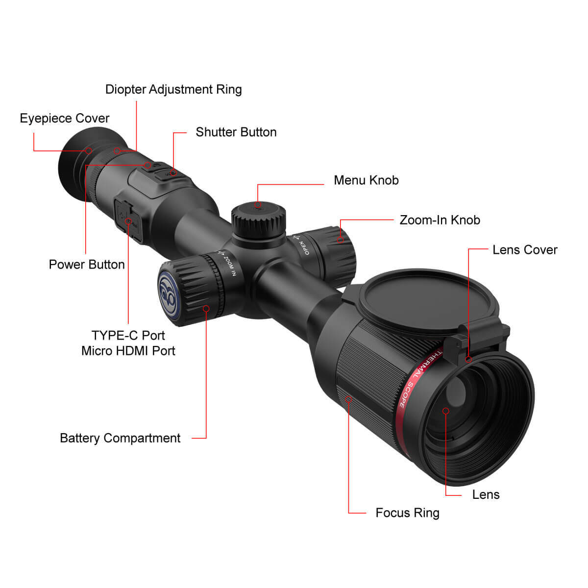 VEOT-RS06 RSMX50 Riflescope Diagram 4