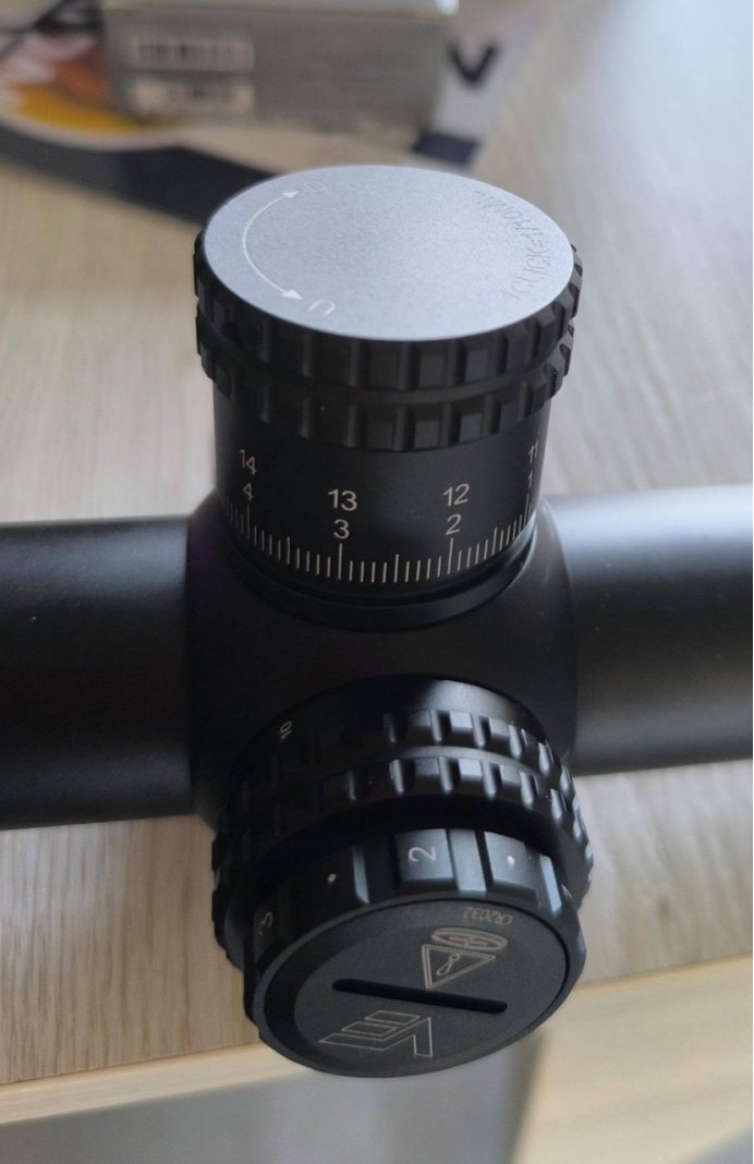 Orion Pro MAX SCFF-75 elevation turret detail with zero stop