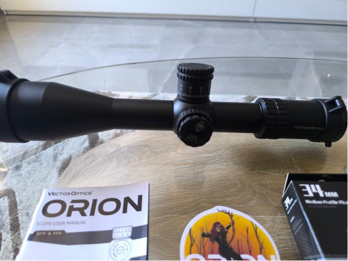 Vector Optics Orion Pro MAX 5-30x56 HD FFP Rifle Scope SCFF-75 with manual and X-ACCU 34mm rings