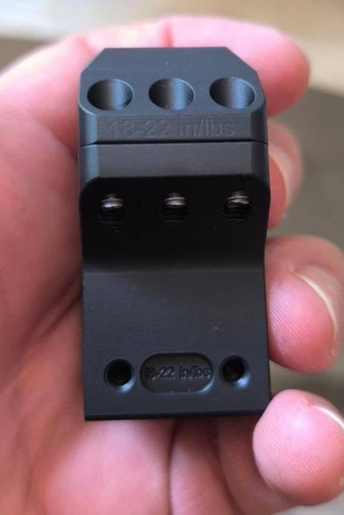 X-ACCU 34mm medium profile Picatinny ring included with the SCFF-75
