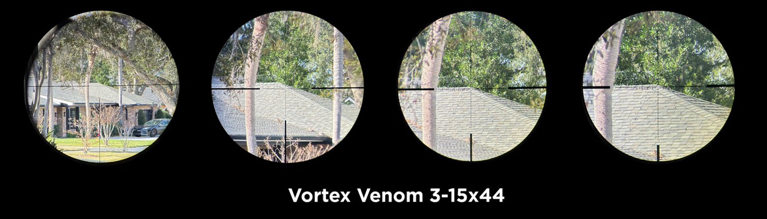 View through the Vortex Venom 3-15x44 for comparison