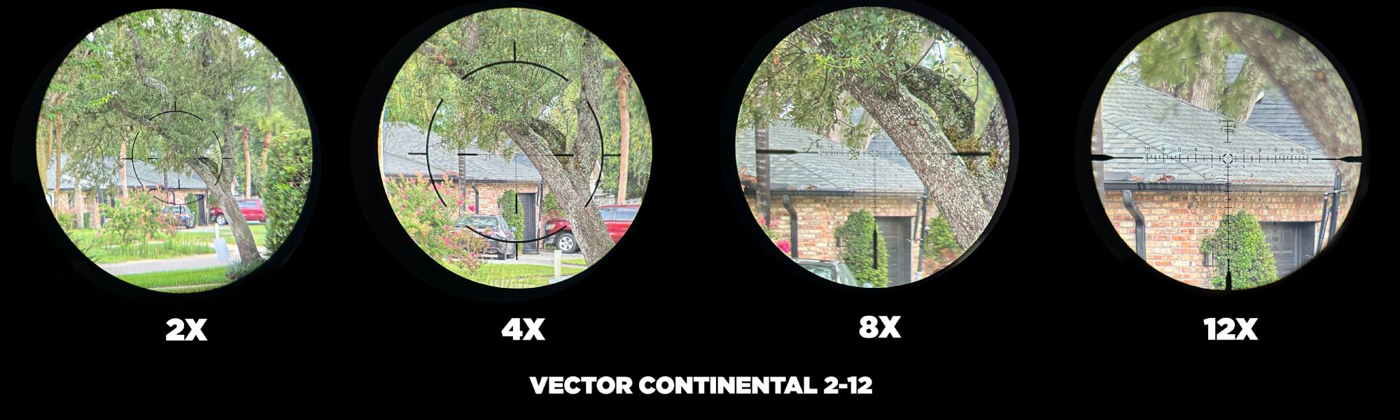 View through the Continental x6 2-12x44 RAR MPVO Rifle Scope (SCFF-69)