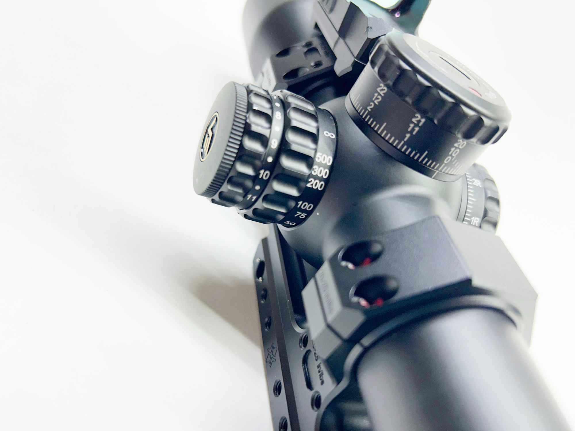 Turrets close-up of the Continental x6 2-12x44 RAR MPVO Rifle Scope (SCFF-69)