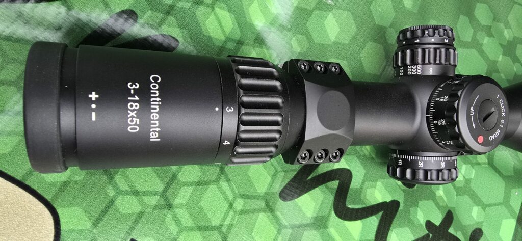 Continental x6 3-18x50 FFP Rifle Scope (SCFF-43)