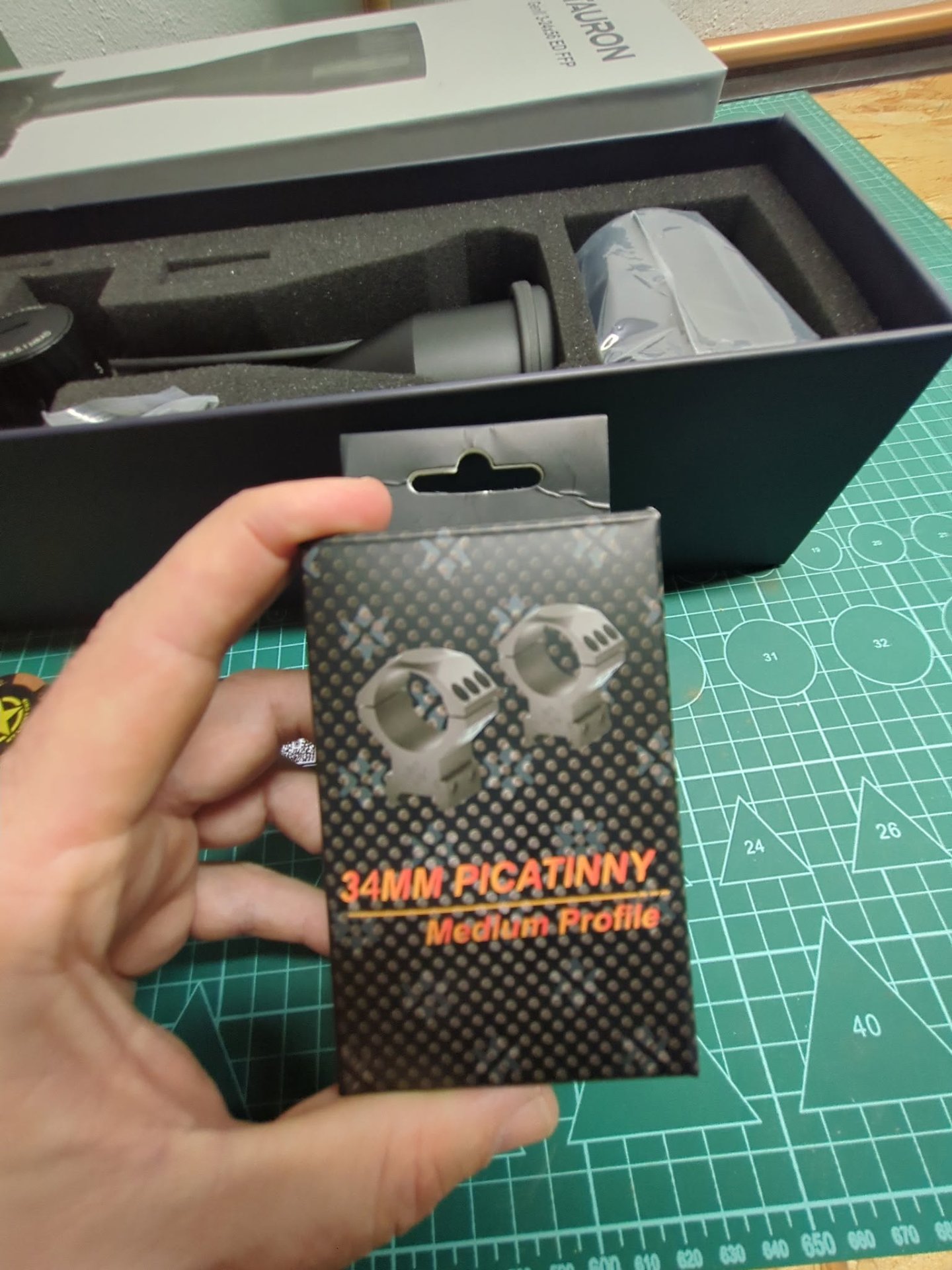 34 mm Picatinny medium profile scope rings for the Tauron GenII