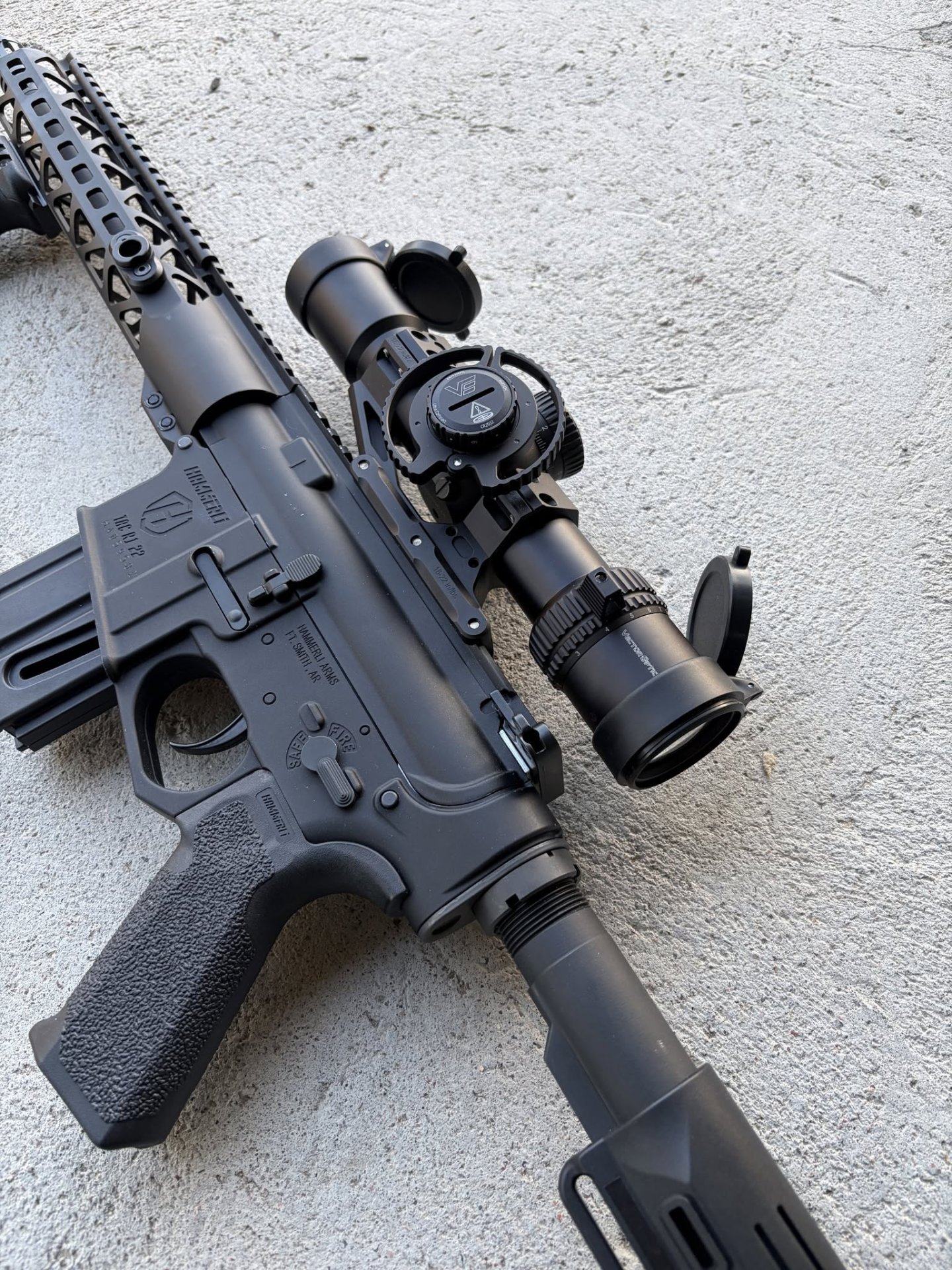 Veyron GenII 2-10x32 HD CTR rifle scope mounted on a rifle